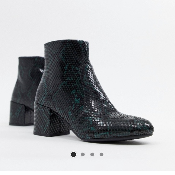 snake print boots asos